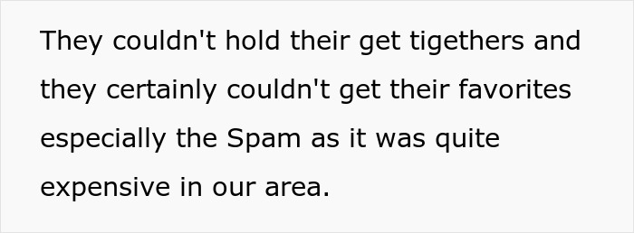 Roommates unable to afford favorite Spam due to expenses and food issues. Roommates unable to afford favorite Spam due to expenses and food issues.