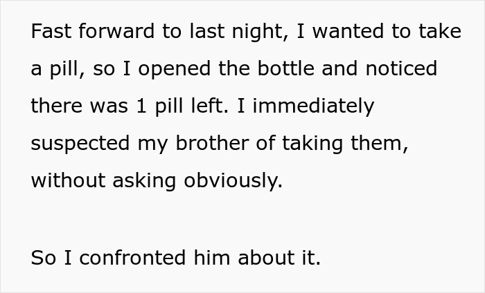 Guy Steals Meds From Twin Bro, Irate When He Can&rsquo;t Replace Them With A Cheap Knockoff