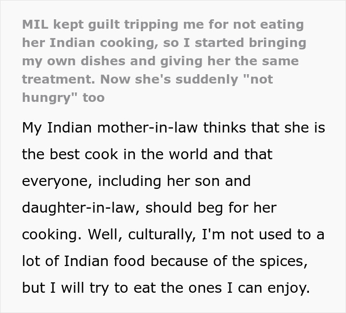 Indian MIL irked by DIL's struggle with cooking, tables turn as DIL serves Chinese dishes. Indian MIL irked by DIL's struggle with cooking, tables turn as DIL serves Chinese dishes.