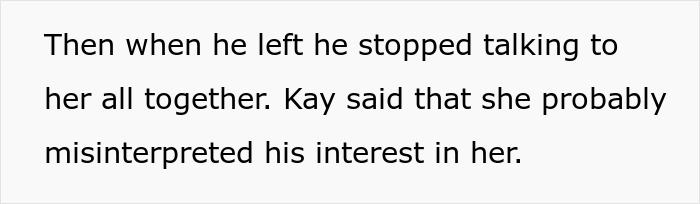 Text about a misunderstanding in romantic interest, involving a sister's handsome crush and a lie about a boyfriend.