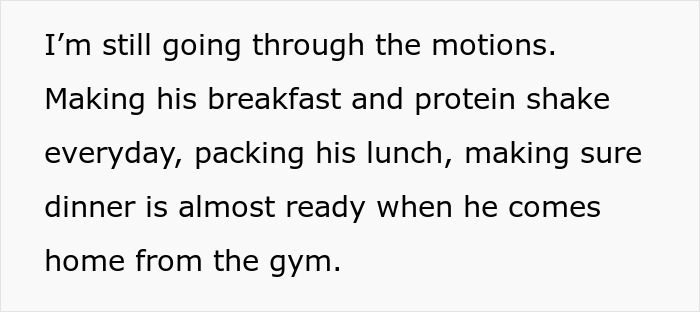 Text about a woman's silent exit plan amidst uncovering infidelity.