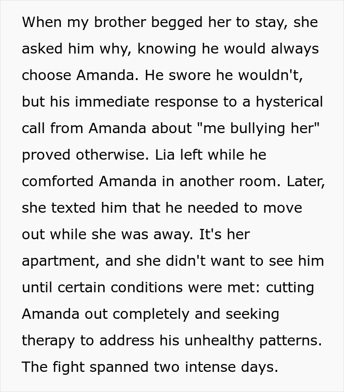 Brother's +1 decision for female BFF at wedding causes girlfriend conflict; emotional fallout and relationship conditions ensue.