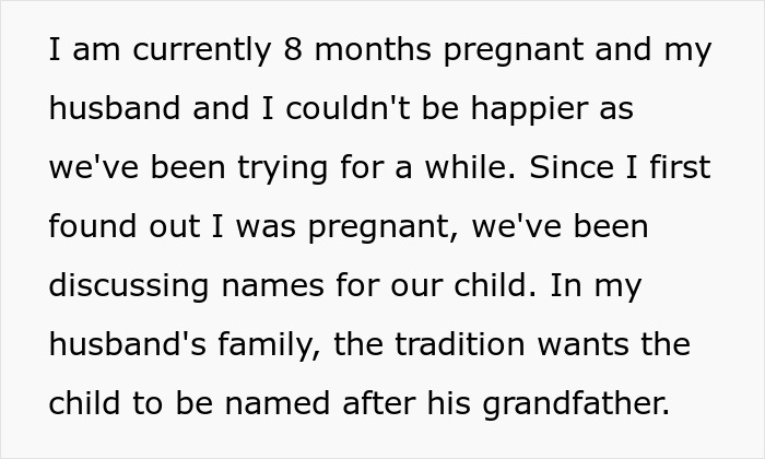 Pregnant woman discusses breaking 100-year-old baby name tradition, causing family tensions over historical name choice.