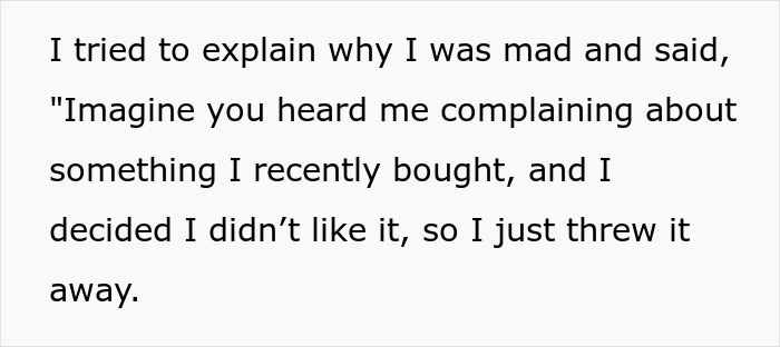 Text exchange about husband discarding wife's lunch, sparking anger over labeling it "disgusting. Text exchange about husband discarding wife's lunch, sparking anger over labeling it "disgusting.