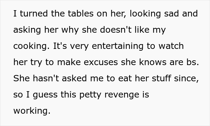 Text exchange highlighting a DIL's revenge through Chinese cooking, challenging MIL's opinion on Indian dishes. Text exchange highlighting a DIL's revenge through Chinese cooking, challenging MIL's opinion on Indian dishes.