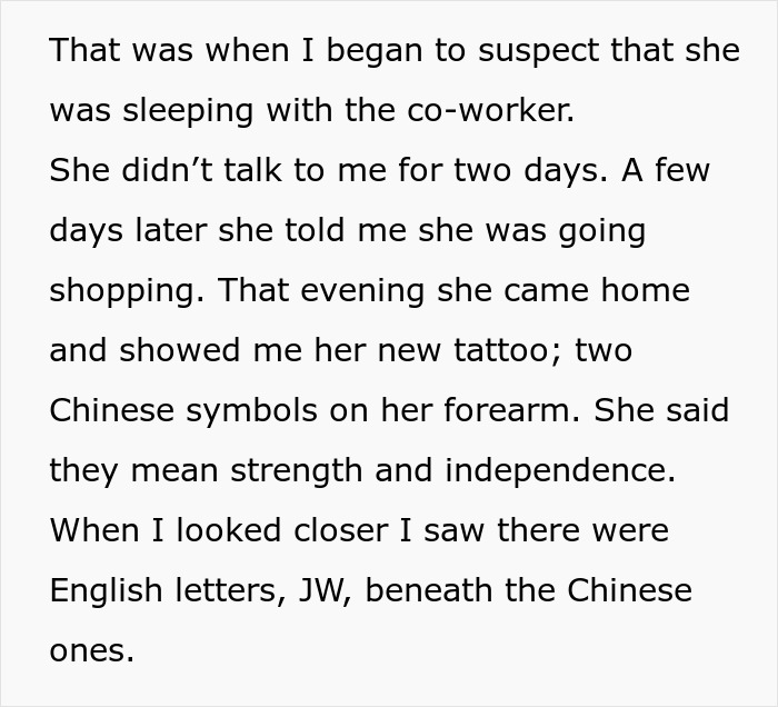 Wife Gets Initials Of Affair Partner Tattooed, Is Shocked And Hurt After Husband Divorces Her