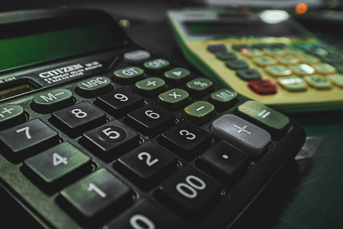 Calculators emphasizing basic knowledge in math with number keys and operation buttons.