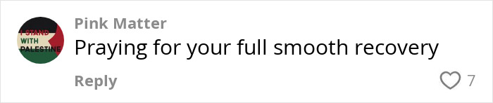 Comment showing support for a Black woman with stage 4 cancer experiencing melanin loss.