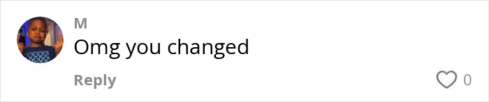 Comment saying "Omg you changed" related to melanin loss and stage 4 cancer.