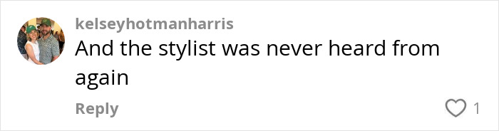 Comment referencing a stylist related to Blake Lively&rsquo;s red carpet incident.