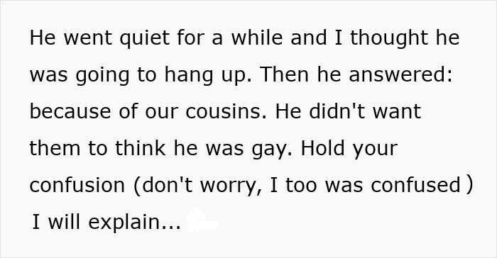 Text revealing a man's shocking reason for getting women pregnant, explaining his motive related to family perceptions.