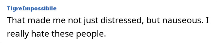 Text from a commenter expressing distress and dislike over an American tourist incident with a baby wombat. Text from a commenter expressing distress and dislike over an American tourist incident with a baby wombat.
