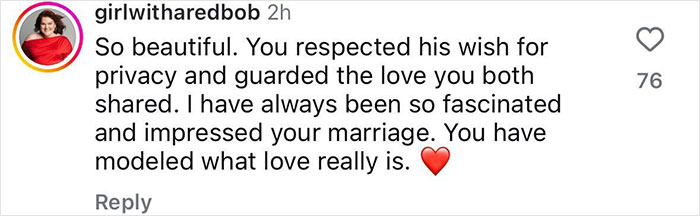 Comment on Dolly Parton's song for husband Carl Dean, praising their private, loving marriage.