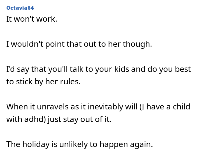 Woman Doesn't Know How To React To Sister's Rules For Upcoming Family Holiday Woman Doesn't Know How To React To Sister's Rules For Upcoming Family Holiday