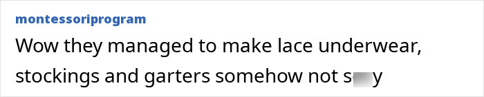 Comment on Balenciaga pantaboots calling them unsexy lace underwear, stockings, and garters.