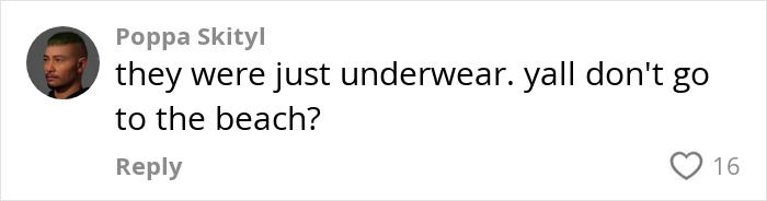 Comment on bride's underwear during wedding photoshoot, emphasizing casual perspective on the event.