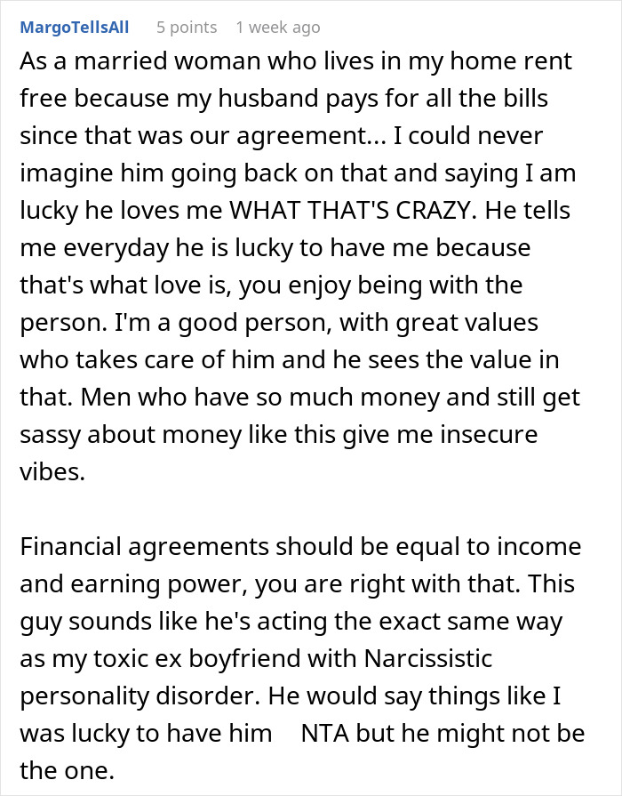 Comment on financial dynamics with someone having a huge trust fund and inheritance. Comment on financial dynamics with someone having a huge trust fund and inheritance.