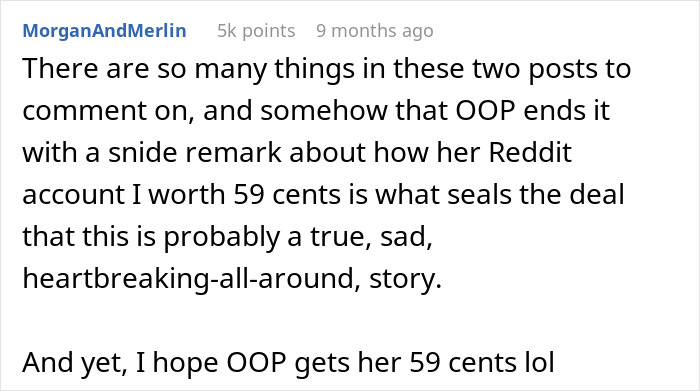 Reddit comment discussing a teen&rsquo;s discovery about her university funds being spent due to past behavior issues.