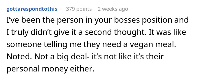 Text from an online forum discussing flight accommodations for new hires needing extra space.