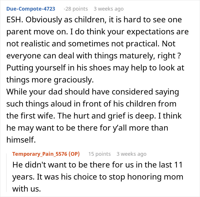 Reddit discussion on parenting and honoring a deceased family member. Reddit discussion on parenting and honoring a deceased family member.