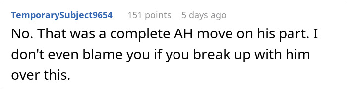 Comment on a fianc&eacute;'s behavior at a woman's birthday dinner, discussing the nonexistent pregnancy announcement.