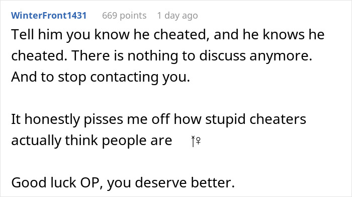 Text exchange about cheating suspicion with emotional advice and support.