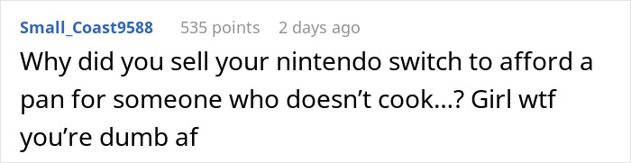 Clueless Guy Ruins $200 Pan That His GF Sold A Gaming Console To Get Him, She&rsquo;s Devastated 