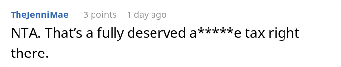 Comment on Reddit discussing MIL demanding payment for hospital bill after smashing a gift. Comment on Reddit discussing MIL demanding payment for hospital bill after smashing a gift.