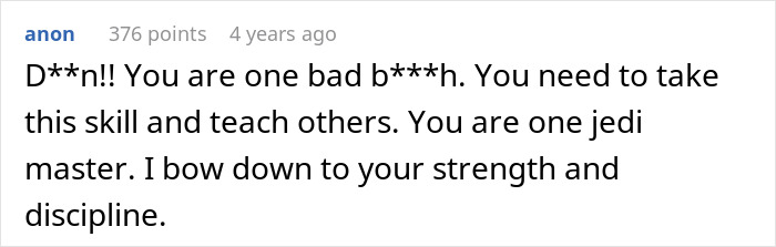 Comment praising someone's skill and discipline during catfishing incident involving unemployed man. Comment praising someone's skill and discipline during catfishing incident involving unemployed man.