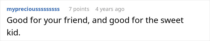 Reddit comment supporting a disabled neighbor in a conflict over babysitting duties.