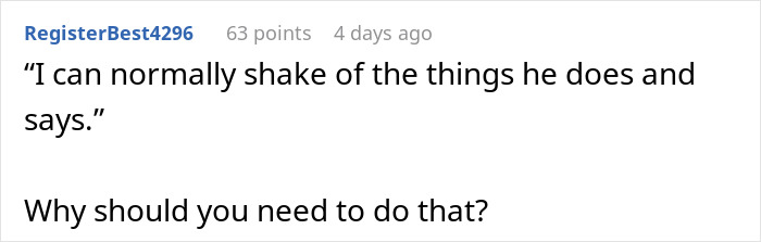Text exchange discussing fat-shaming by a husband causing anxiety. Text exchange discussing fat-shaming by a husband causing anxiety.