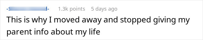 Comment about a mother's letter on daughter's shattered dreams story, causing daughter to be mortified.