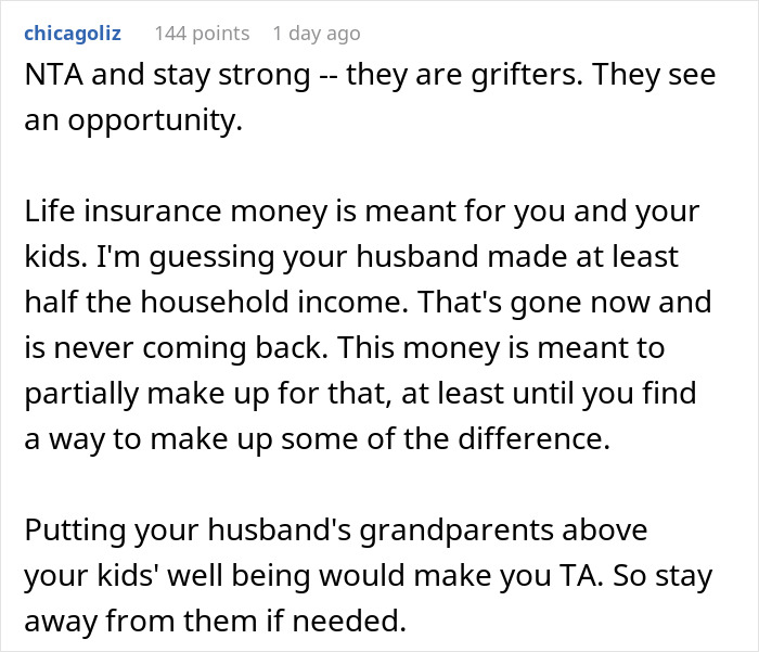 Grandparents Who Skipped Wedding Now Want Man&rsquo;s Life Insurance, Widow Refuses