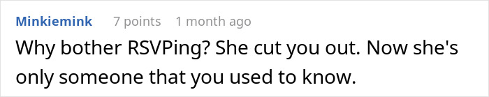 Commenting on marrying ex-girlfriend's cousin with a dismissive tone. Commenting on marrying ex-girlfriend's cousin with a dismissive tone.