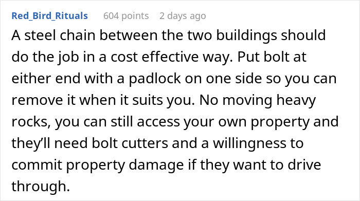 &ldquo;This Is Not A Driveway&rdquo;: Woman Prepares A Boulder-Sized Reality Check For Jerk Neighbors