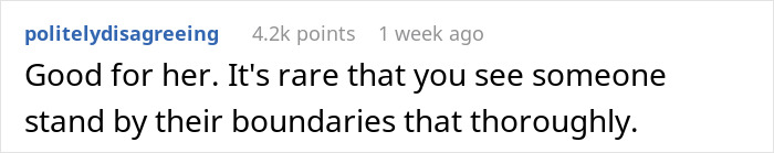 Comment about relationship boundaries after a breakup related to wanting kids. Comment about relationship boundaries after a breakup related to wanting kids.