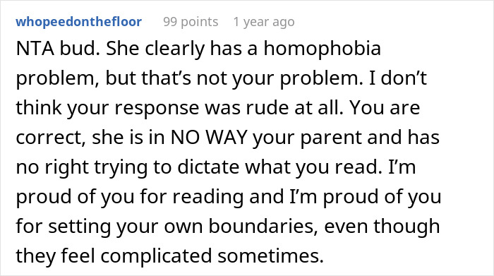 Stepmom Tries To Censor What 16YO Reads, He Decides Not To Visit His Dad Anymore