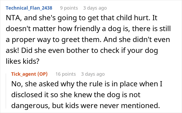 Reddit thread discussing toddler disrupting a D&D night due to unexpected arrival with safety concerns around a dog. Reddit thread discussing toddler disrupting a D&D night due to unexpected arrival with safety concerns around a dog.
