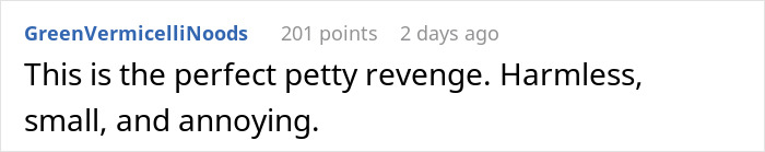 Comment on Reddit about petty revenge related to controlling tendencies. Comment on Reddit about petty revenge related to controlling tendencies.
