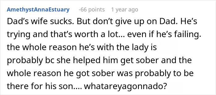 Stepmom Tries To Censor What 16YO Reads, He Decides Not To Visit His Dad Anymore