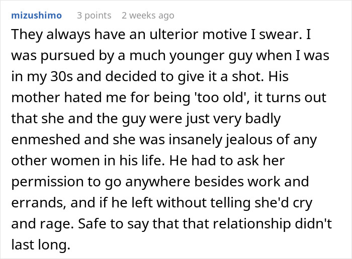 Text from a social media post discussing issues in a new relationship. Text from a social media post discussing issues in a new relationship.