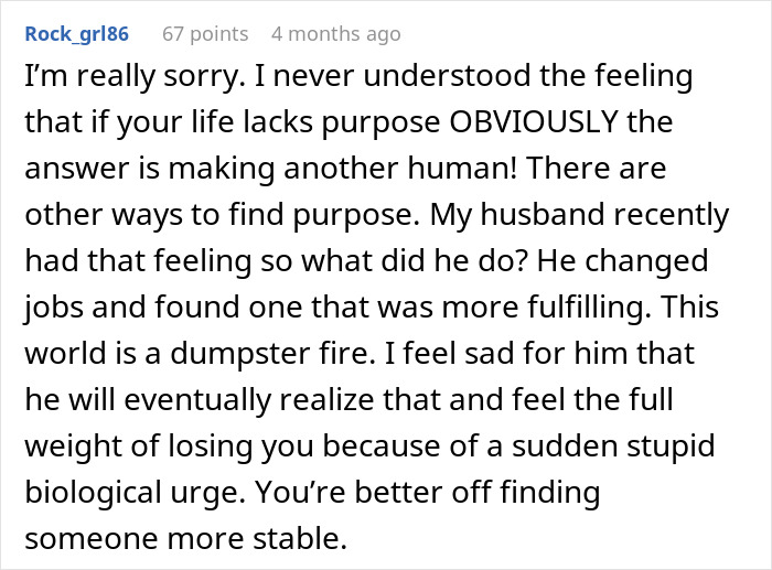 Wife Won&rsquo;t Give Birth Just To Become A Single Mom When Clueless Husband Realizes It&rsquo;s Hard Work