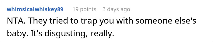 Reddit comment discussing refusal to date pregnant women and single mothers.