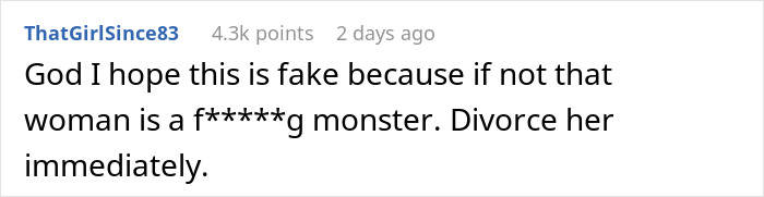 Reddit comment criticizing a man's new wife's reaction to tapes of his late wife for his daughter.