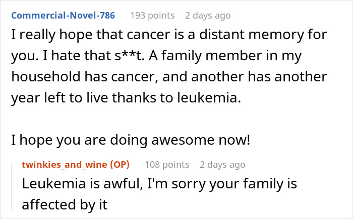 Reddit comments discussing cancer diagnosis and support. Reddit comments discussing cancer diagnosis and support.