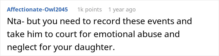 Reddit comment about a child feeling unwanted, suggesting court for emotional abuse and neglect. Reddit comment about a child feeling unwanted, suggesting court for emotional abuse and neglect.