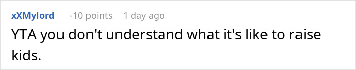 Reddit comment criticizing coworker, related to a mom and vacation conflict. Reddit comment criticizing coworker, related to a mom and vacation conflict.
