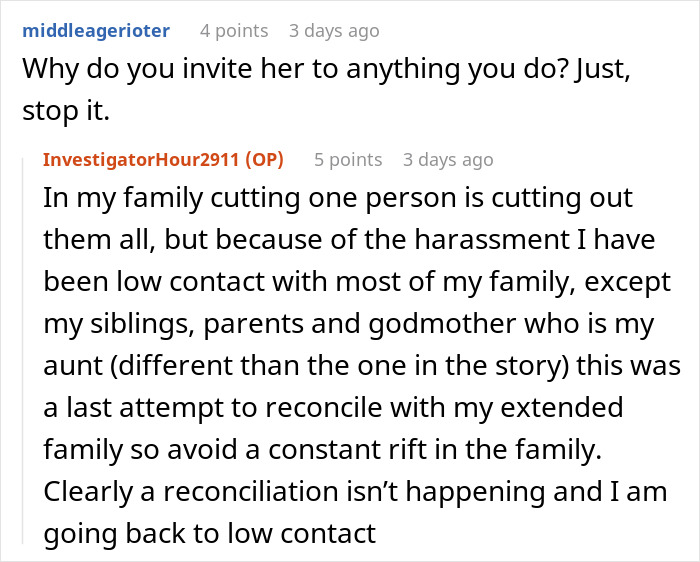 Reddit comments discussing family dynamics after niece is annoyed by questions about having kids. Reddit comments discussing family dynamics after niece is annoyed by questions about having kids.