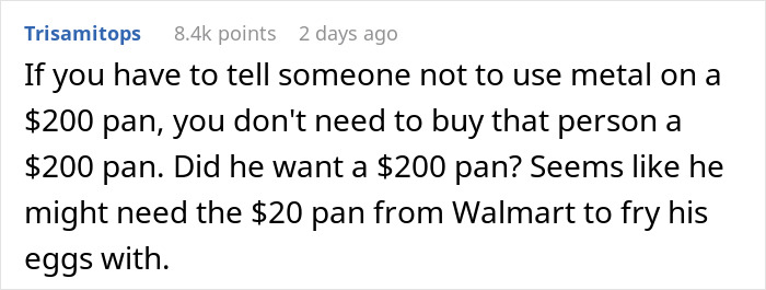 Clueless Guy Ruins $200 Pan That His GF Sold A Gaming Console To Get Him, She&rsquo;s Devastated 