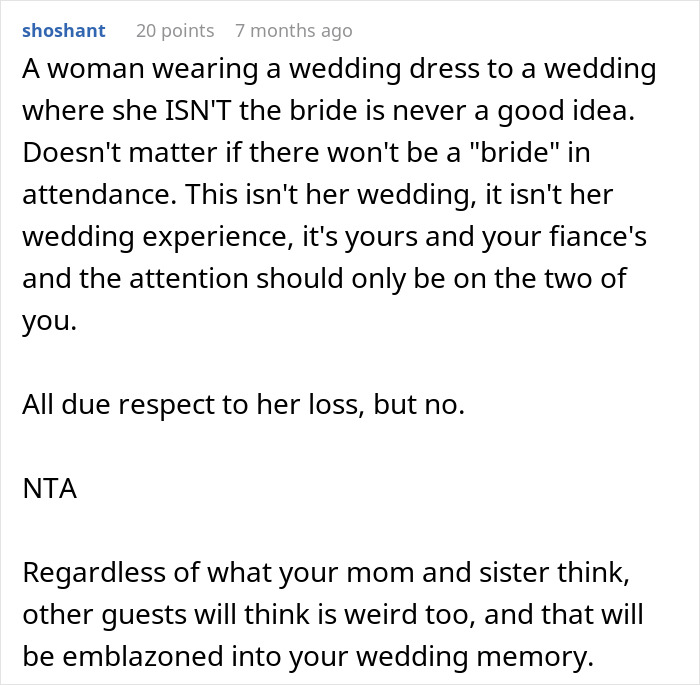&ldquo;Would I Be The [Jerk] If I Didn&rsquo;t Let My Sister Wear Her Wedding Dress To My Wedding?&rdquo;